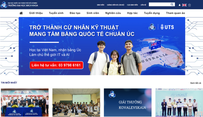 Website of HCMUT圖片